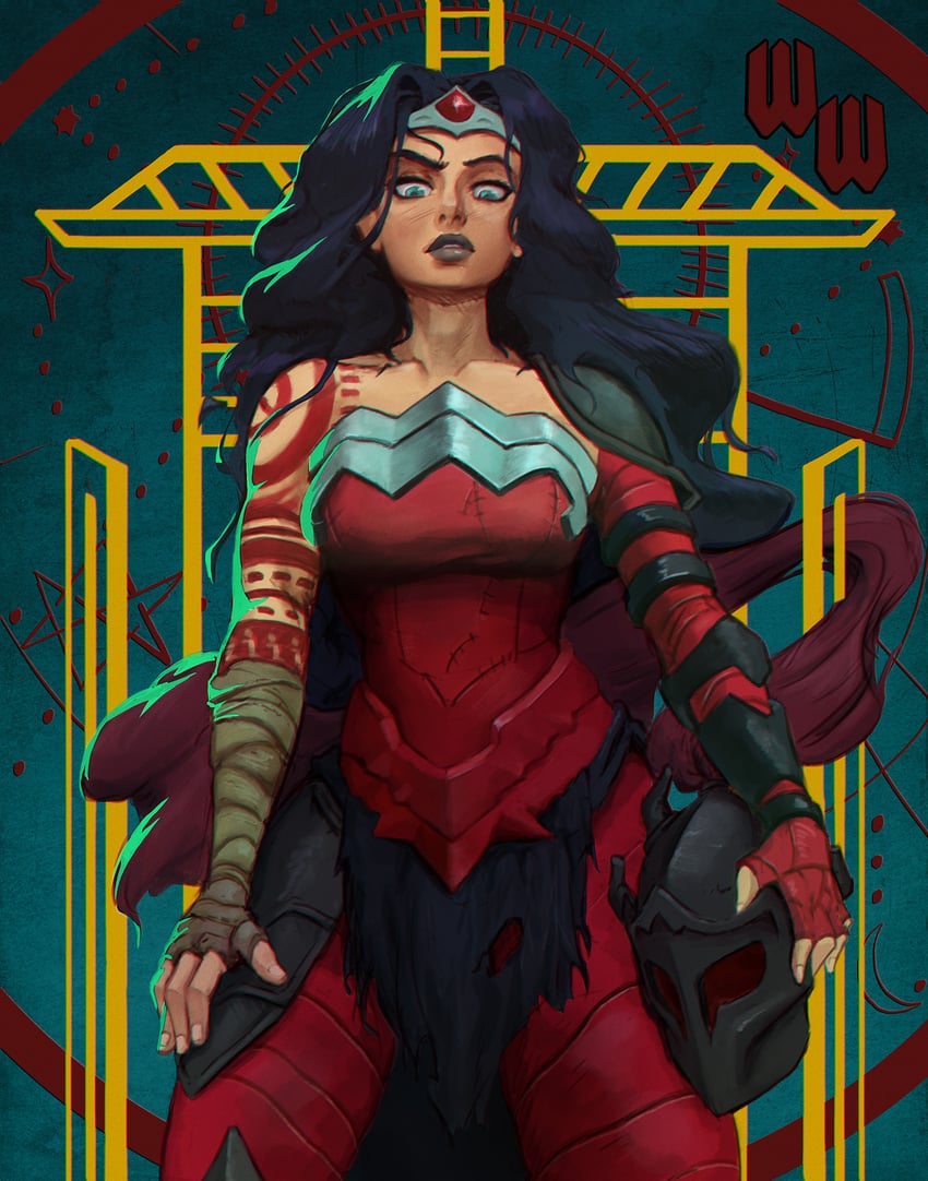 wonder woman (dc comics and 2 more) drawn by sullivanwuzhere