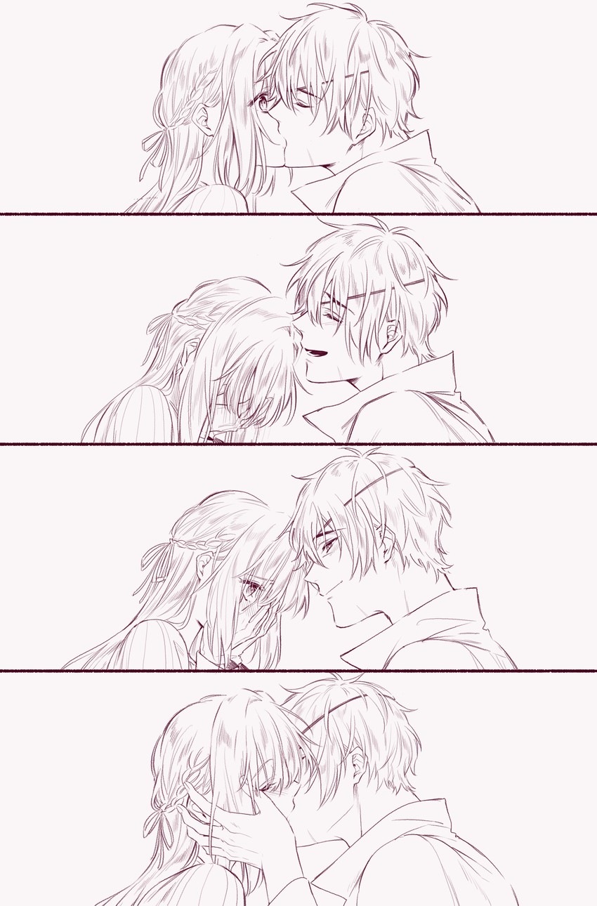 violet evergarden and gilbert bougainvillea (violet evergarden) drawn by nijiko_(10437772)