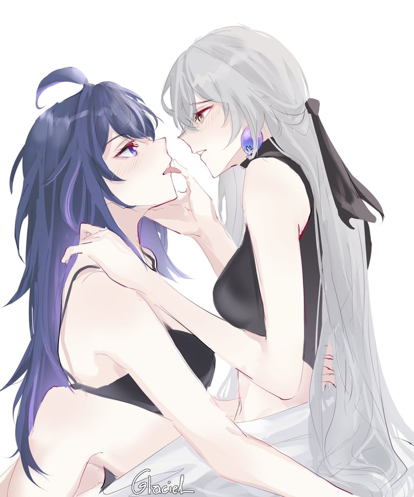 bronya rand and seele (honkai and 1 more) drawn by glaciel