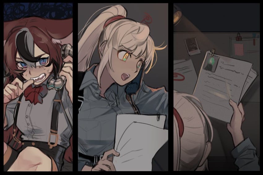 hakos baelz and tsukumo sana (hololive and 1 more) drawn by eus_ing