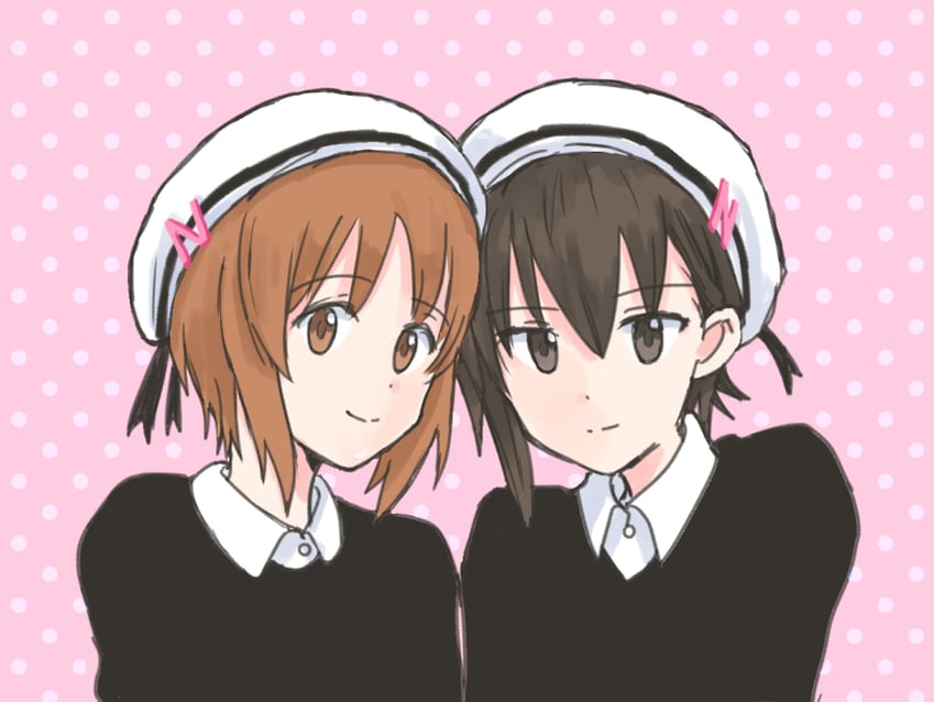 nishizumi miho and nishizumi maho (girls und panzer) drawn by mutsu_(layergreen)