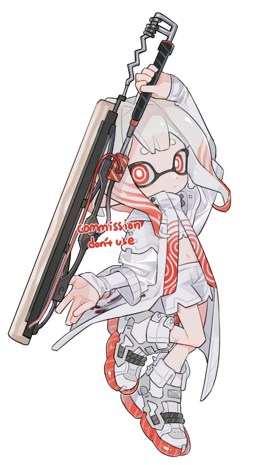 inkling player character and inkling girl (splatoon) drawn by bbvvwow