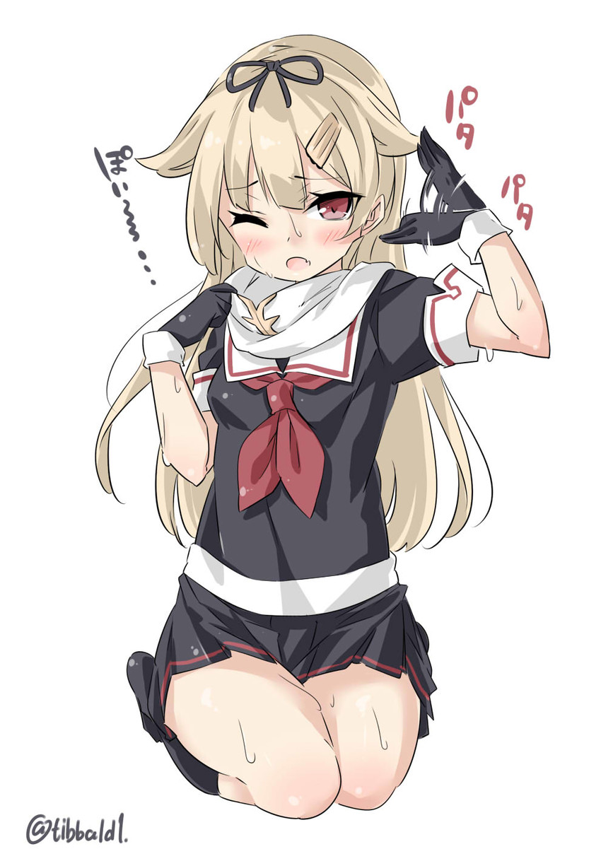 yuudachi and yuudachi kai ni (kantai collection) drawn by ebifurya