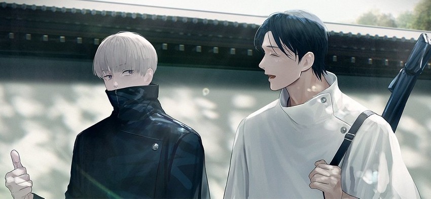 okkotsu yuuta and inumaki toge (jujutsu kaisen) drawn by kuro_(grf)