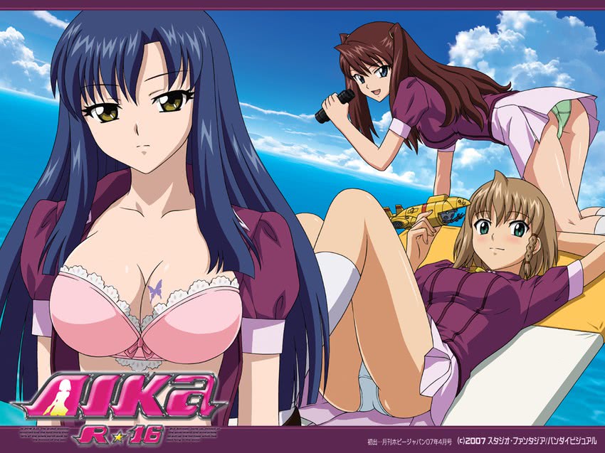 sumeragi aika, minamino karen, and shingai eri (aika and 1 more) drawn by yamauchi_noriyasu