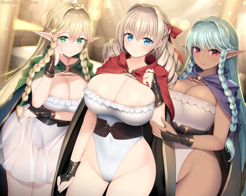 rosalinde, scarlett, and eltolinde (unicorn overlord) drawn by kashiwamochi_yomogi