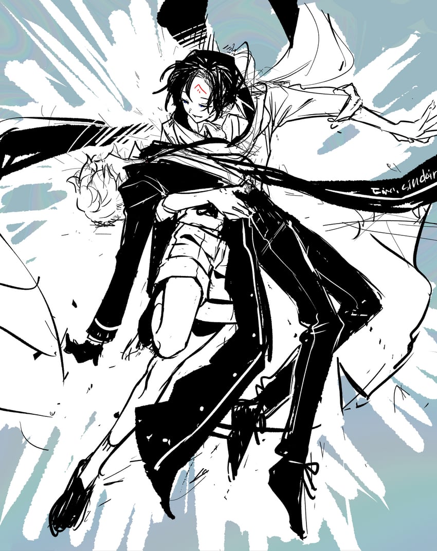 sinclair and demian (project moon and 1 more) drawn by hsh7955