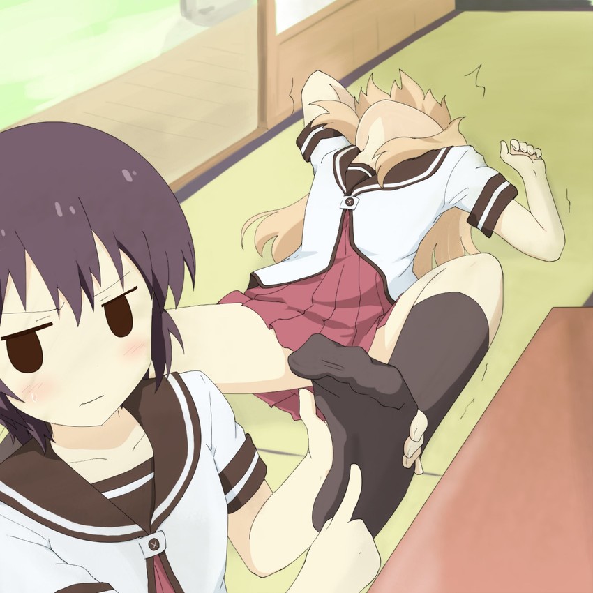 toshinou kyouko and funami yui (yuruyuri) drawn by gobanme_no_mayoi_neko