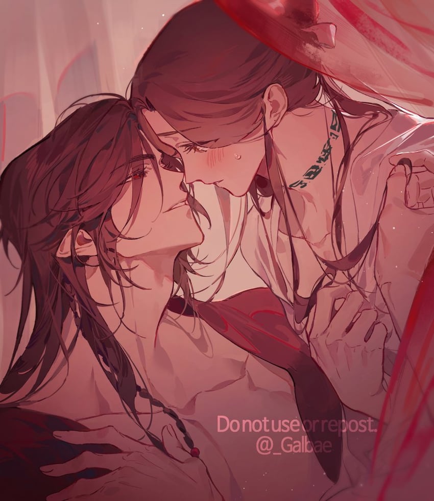 xie lian and hua cheng (tianguan cifu) drawn by galbae