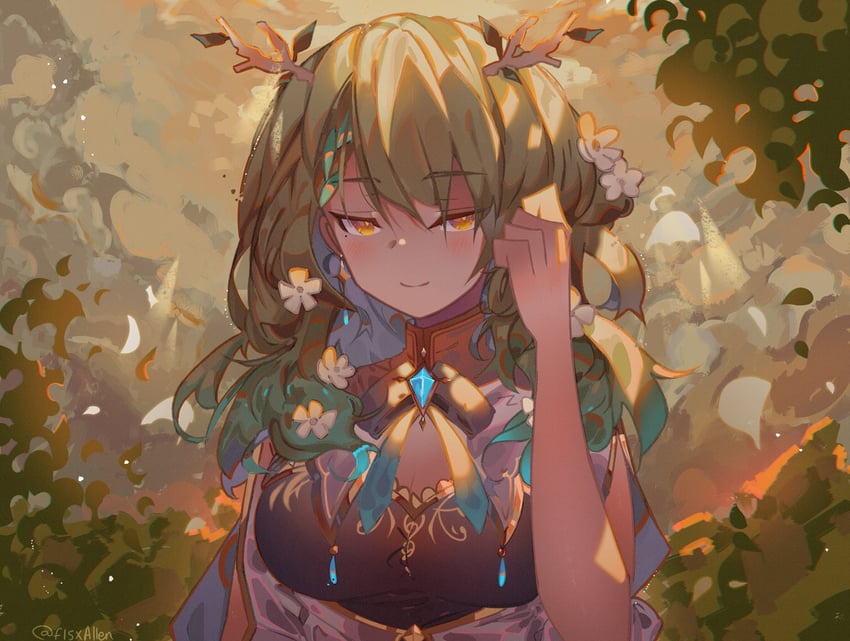 ceres fauna (hololive and 1 more) drawn by f15xallen