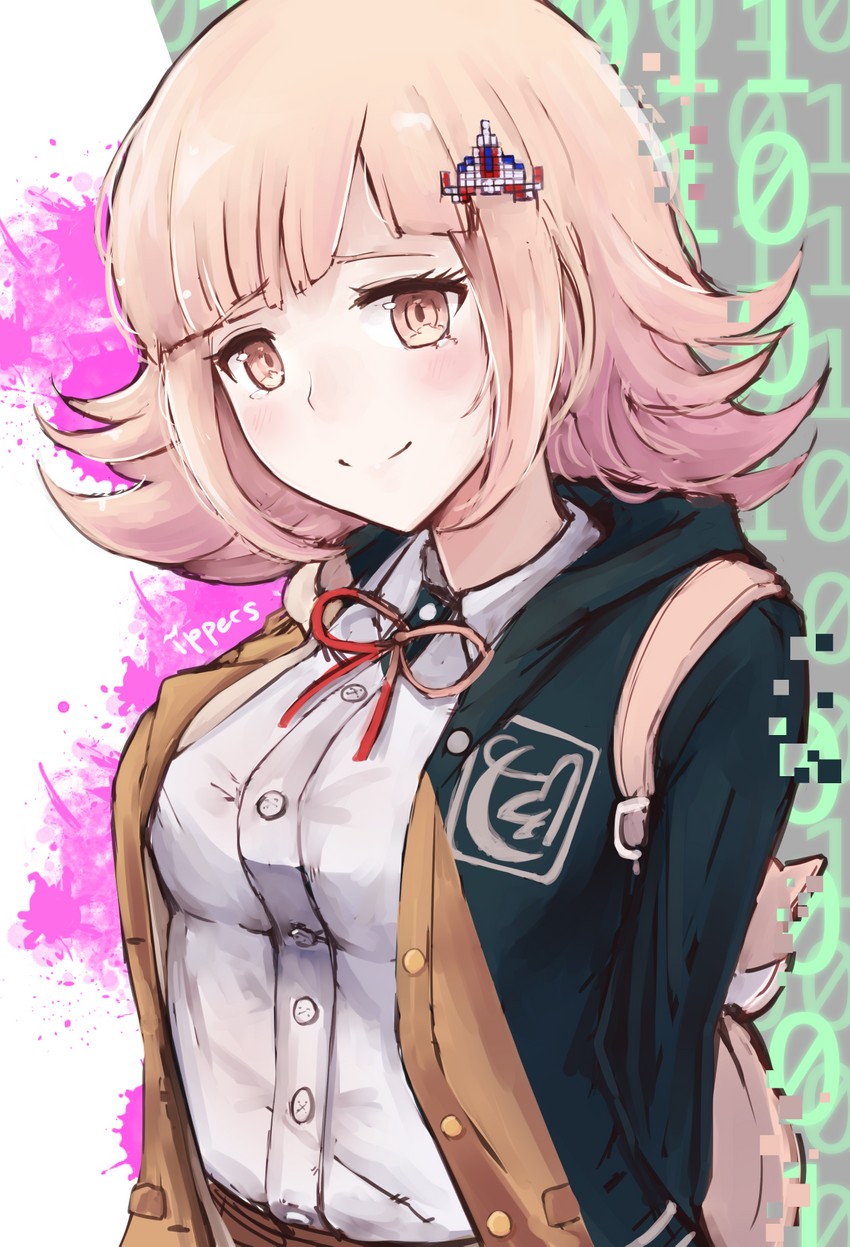 nanami chiaki (danganronpa and 3 more) drawn by ippers