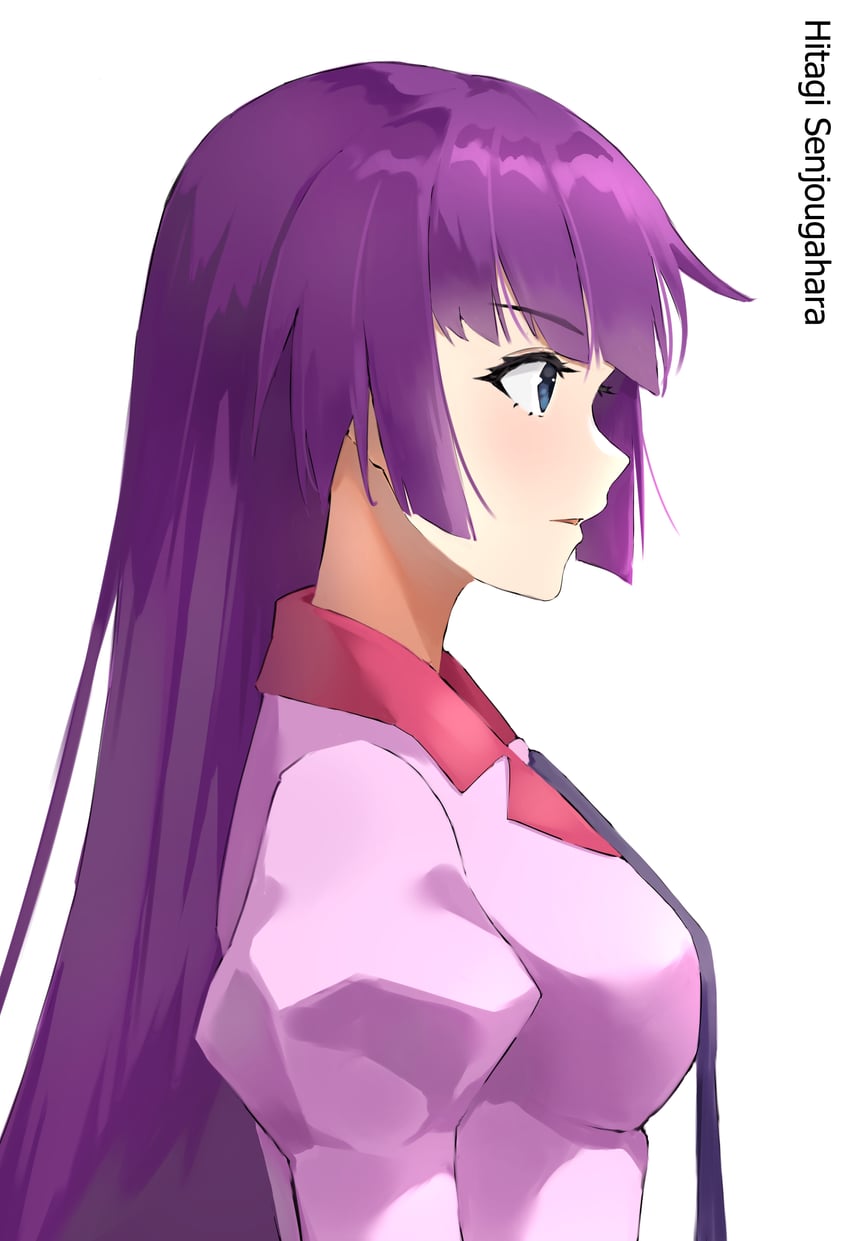 senjougahara hitagi (monogatari and 1 more) drawn by kinrucy