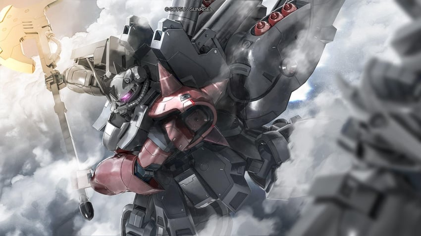 zaku iv and zaku iv custom (gundam and 3 more) drawn by tenjin_hidetaka