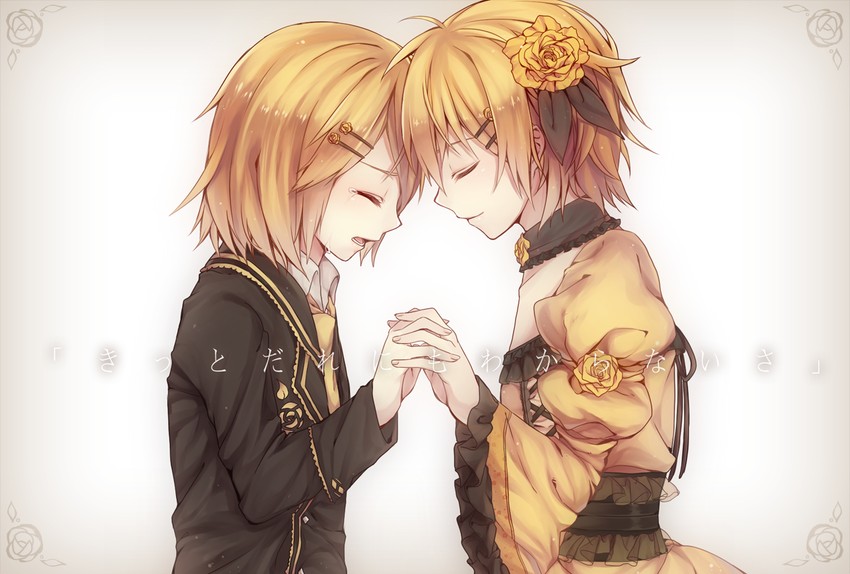 kagamine rin, kagamine len, riliane lucifen d'autriche, and allen avadonia (vocaloid and 3 more) drawn by sakana_dango