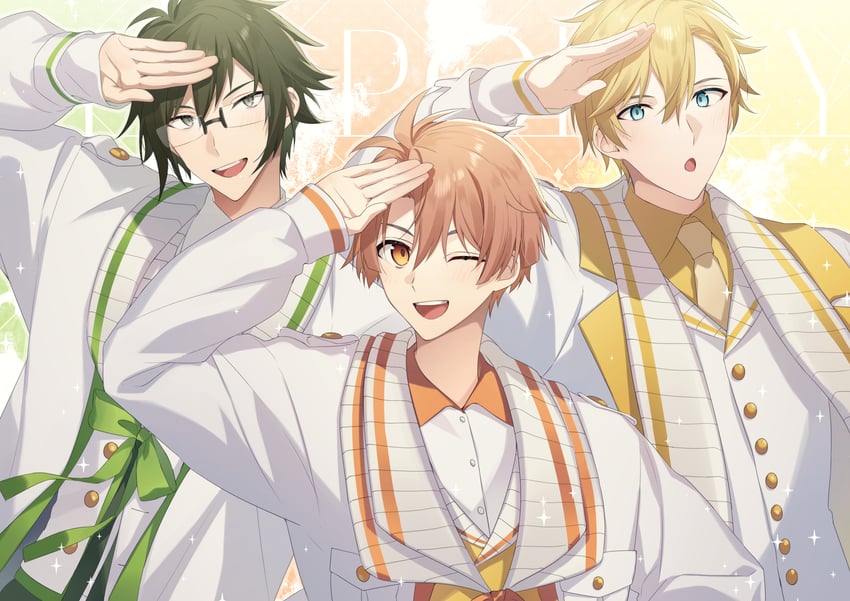 izumi mitsuki, nikaido yamato, and rokuya nagi (idolish7) drawn by aiue_o_eiua