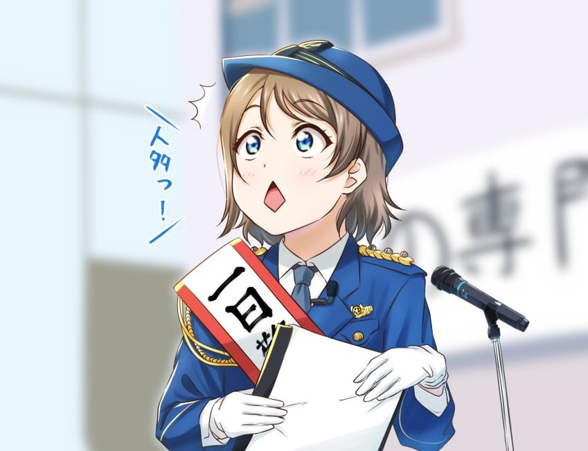 watanabe you and saitou shuka (love live! and 1 more) drawn by anibache