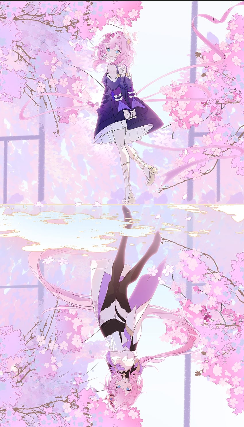 elysia, cyrene, inoue marina, and yanning (honkai and 2 more) drawn by miaogujun