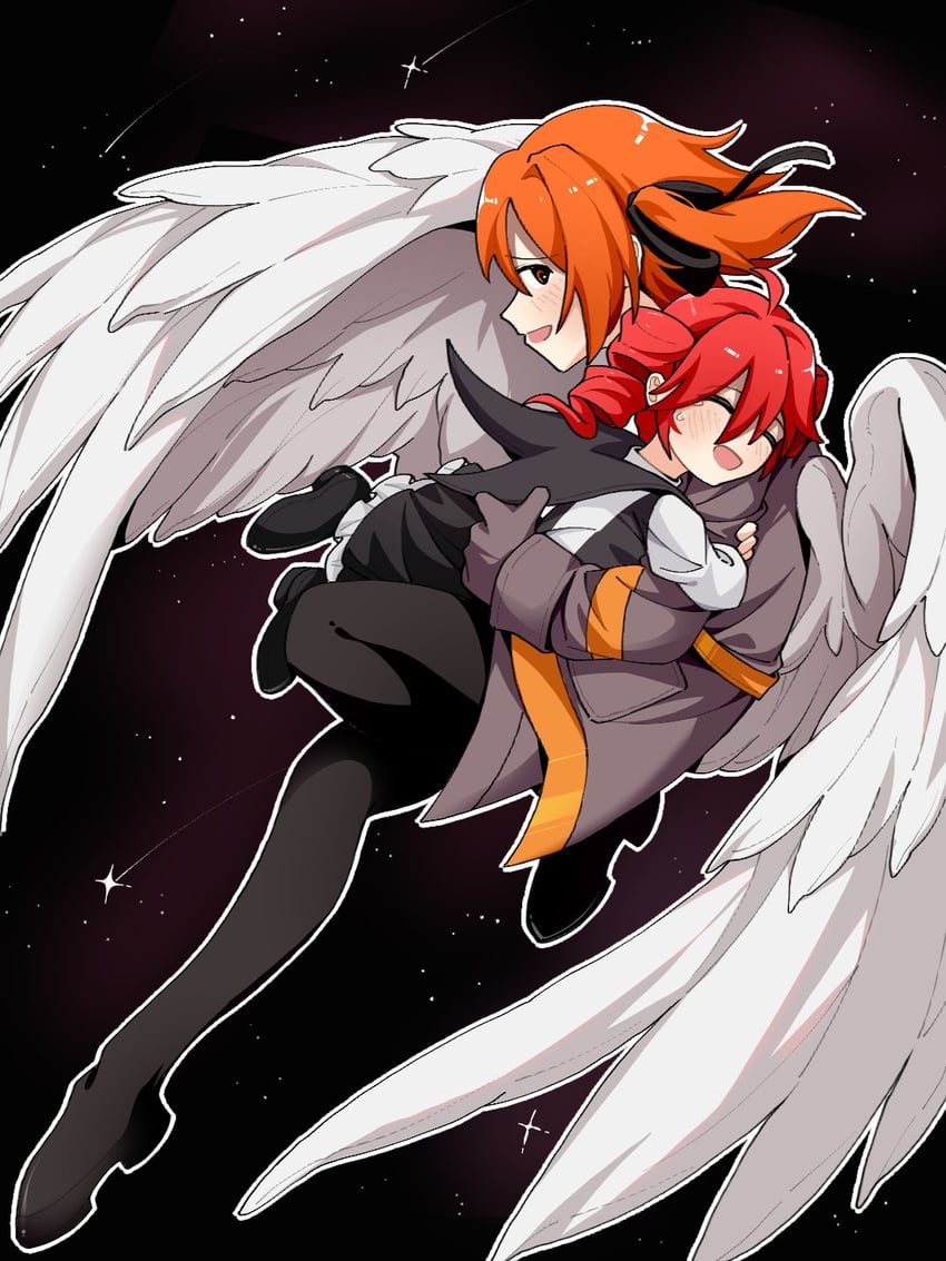 kasane teto and adachi rei (utau and 2 more) drawn by yi_xing_luren