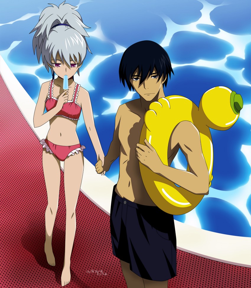 yin and hei (darker than black) drawn by kura_kyoo