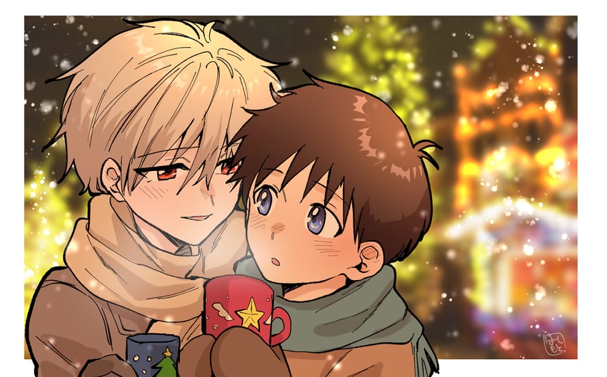 ikari shinji and nagisa kaworu (neon genesis evangelion) drawn by hashimo99187365