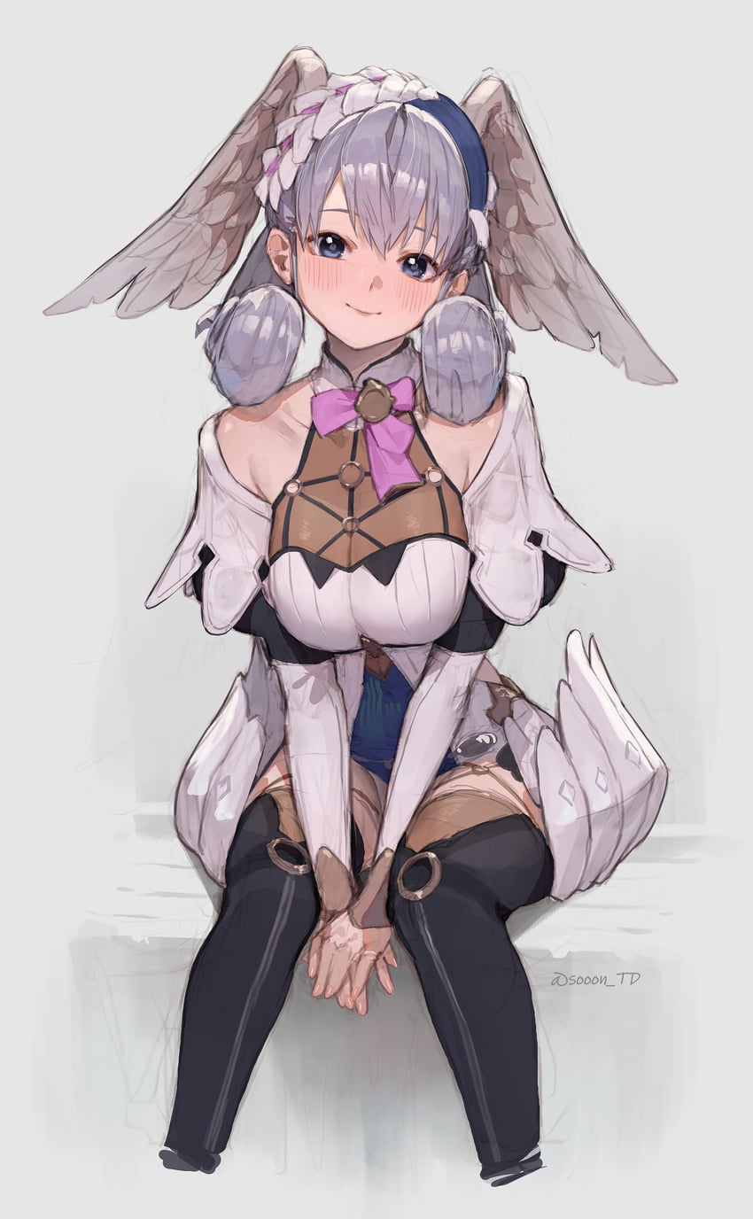 melia antiqua (xenoblade chronicles and 2 more) drawn by sooon