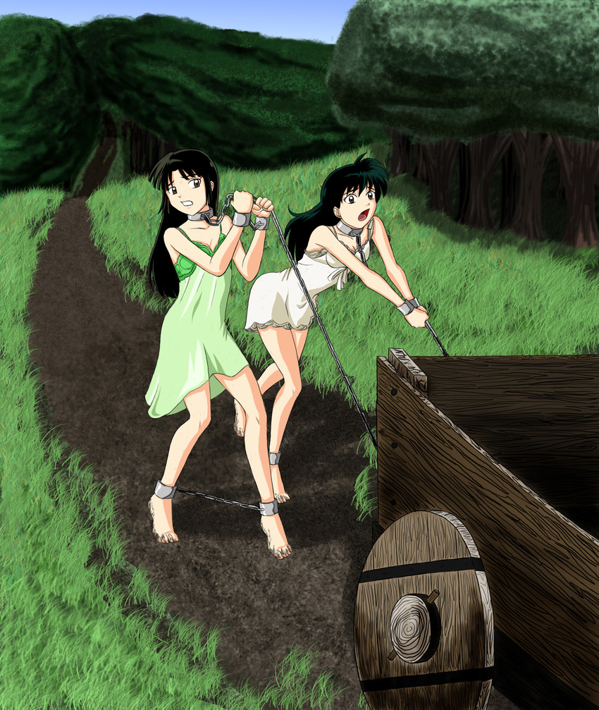 higurashi kagome and sango (inuyasha) drawn by rocatart