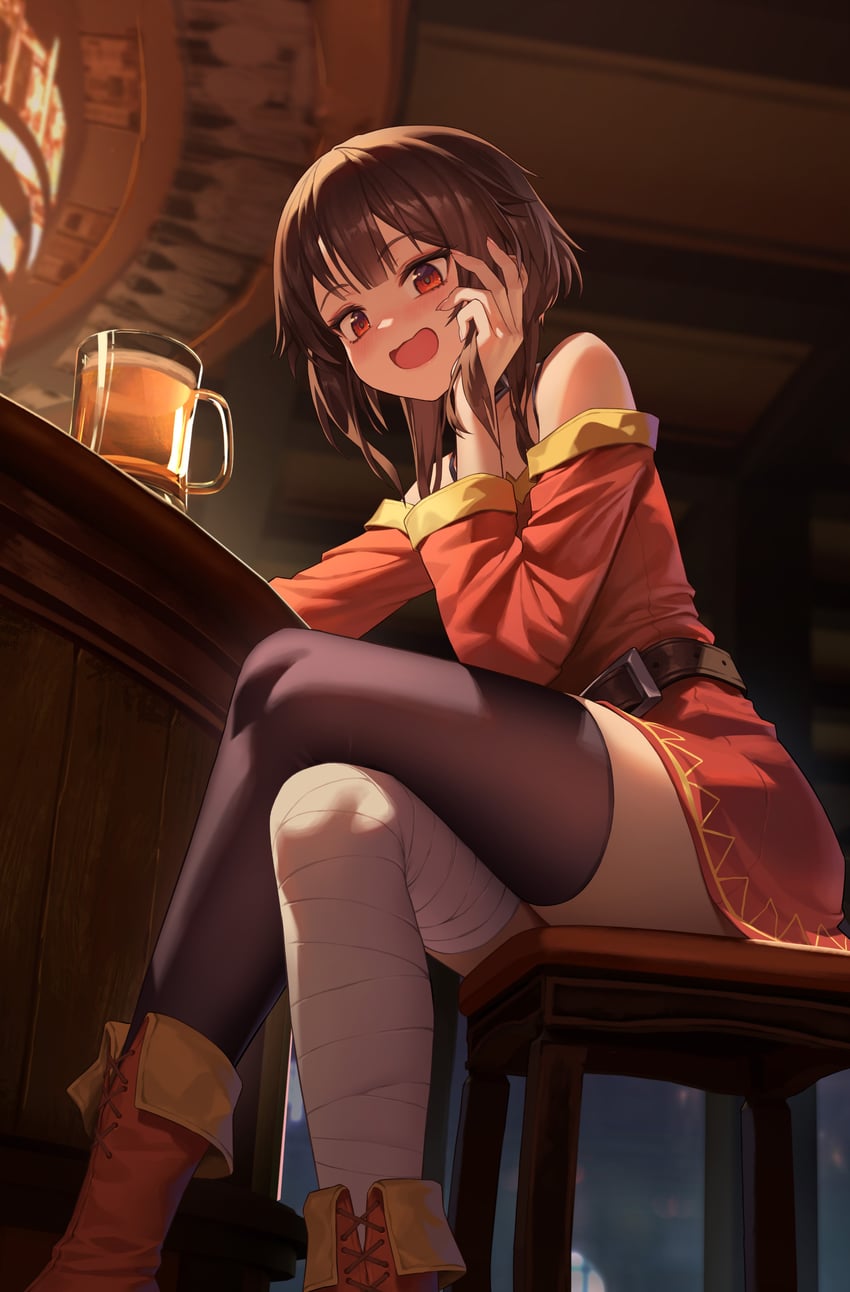megumin (kono subarashii sekai ni shukufuku wo!) drawn by xzu