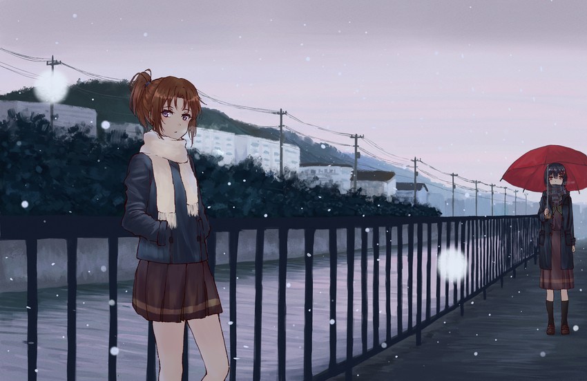 nakagawa natsuki and hisaishi kanade (hibike! euphonium and 1 more) drawn by mellow4043