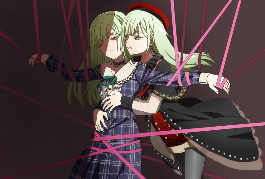 wakaba mutsumi and mortis (bang dream! and 1 more) drawn by oiun