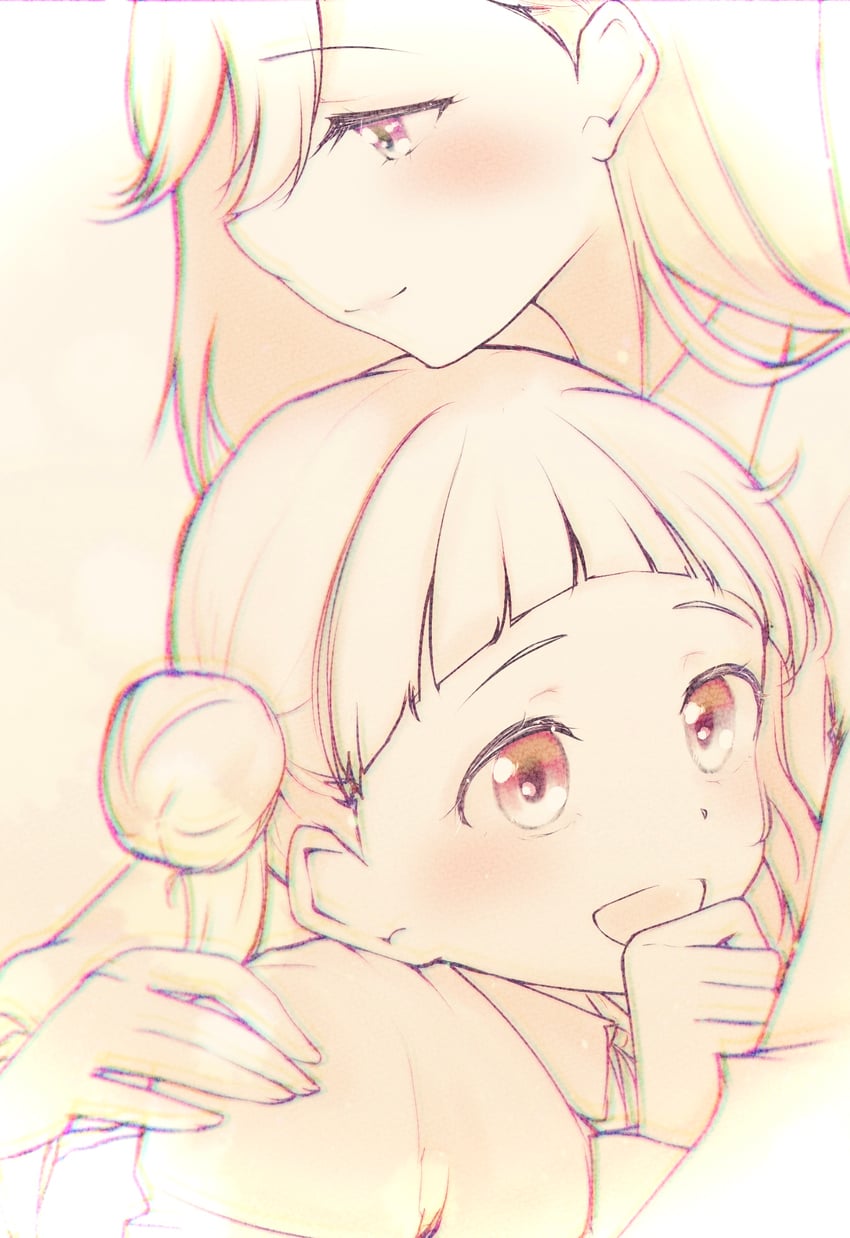 shibuya kanon and arashi chisato (love live! and 1 more) drawn by katsuragi_(webmaster909)