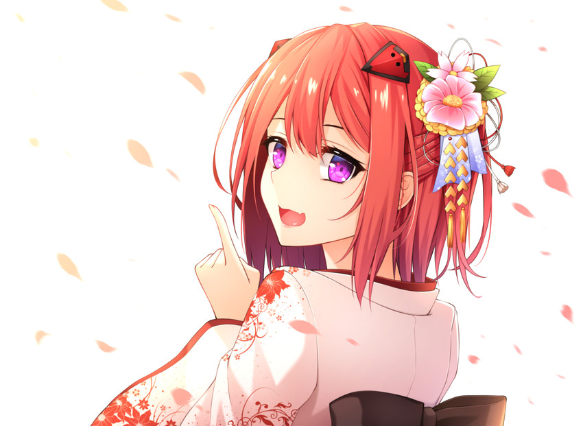 Anime girls with short red hair