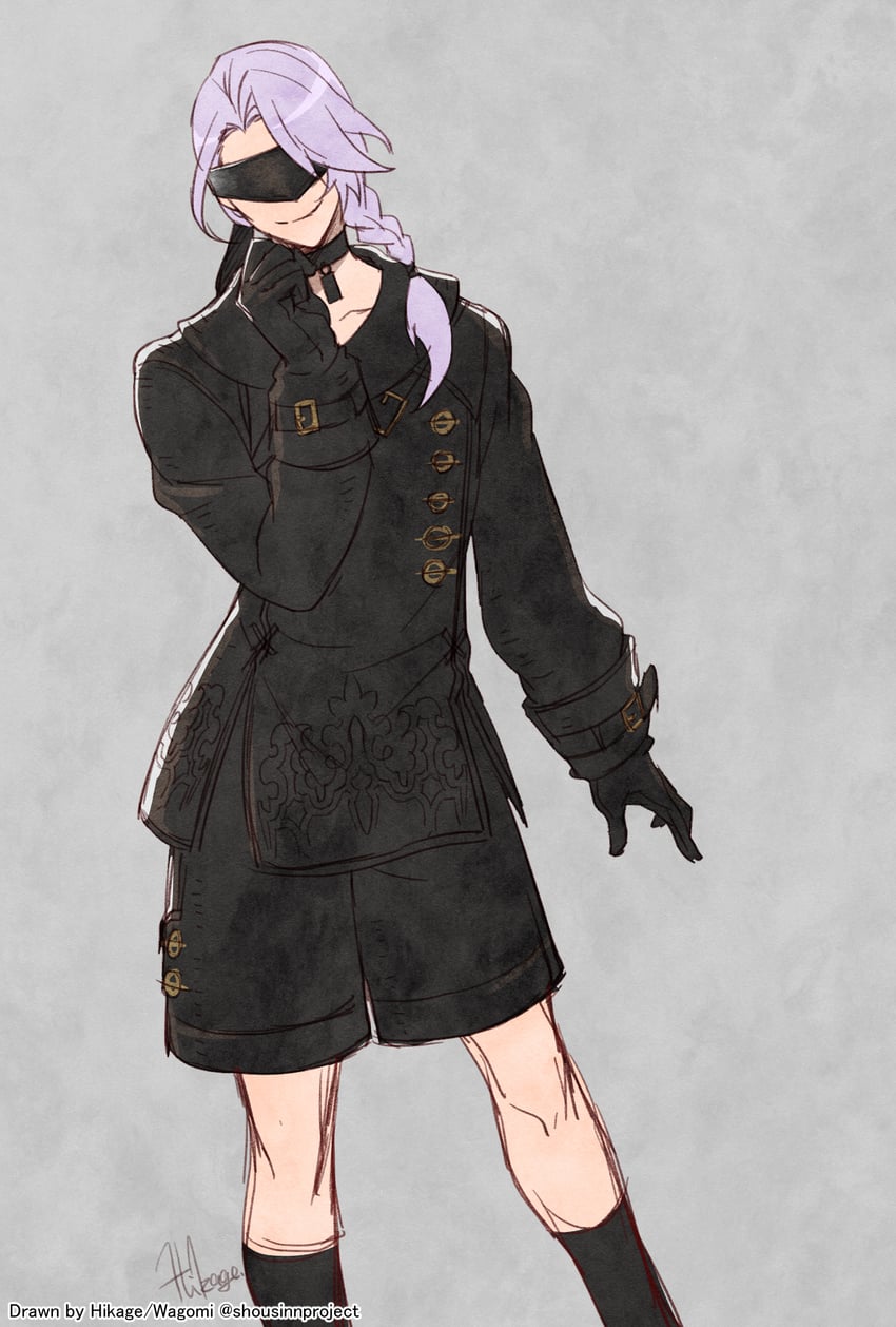 9s and hythlodaeus (final fantasy and 3 more) drawn by banana_gyuunyuu