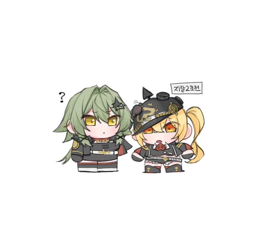luciana de montefio and caesar king (zenless zone zero) drawn by zhuyuan_mom