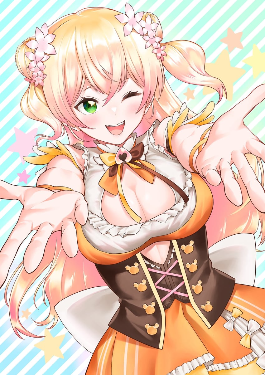momosuzu nene (hololive) drawn by izumida_fuyuki