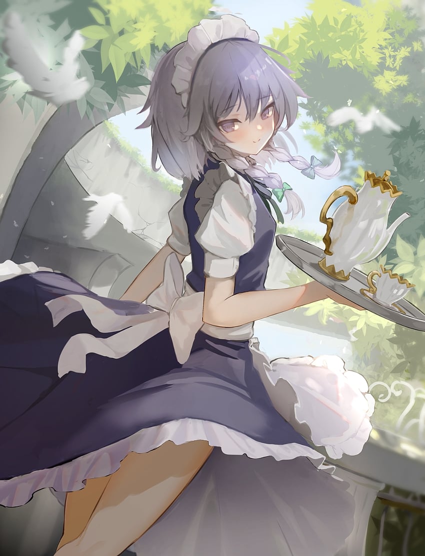 izayoi sakuya (touhou) drawn by solarisu