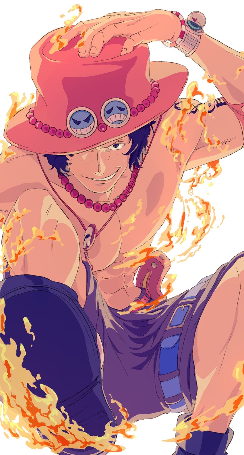 portgas d. ace (one piece) drawn by kibun_0911