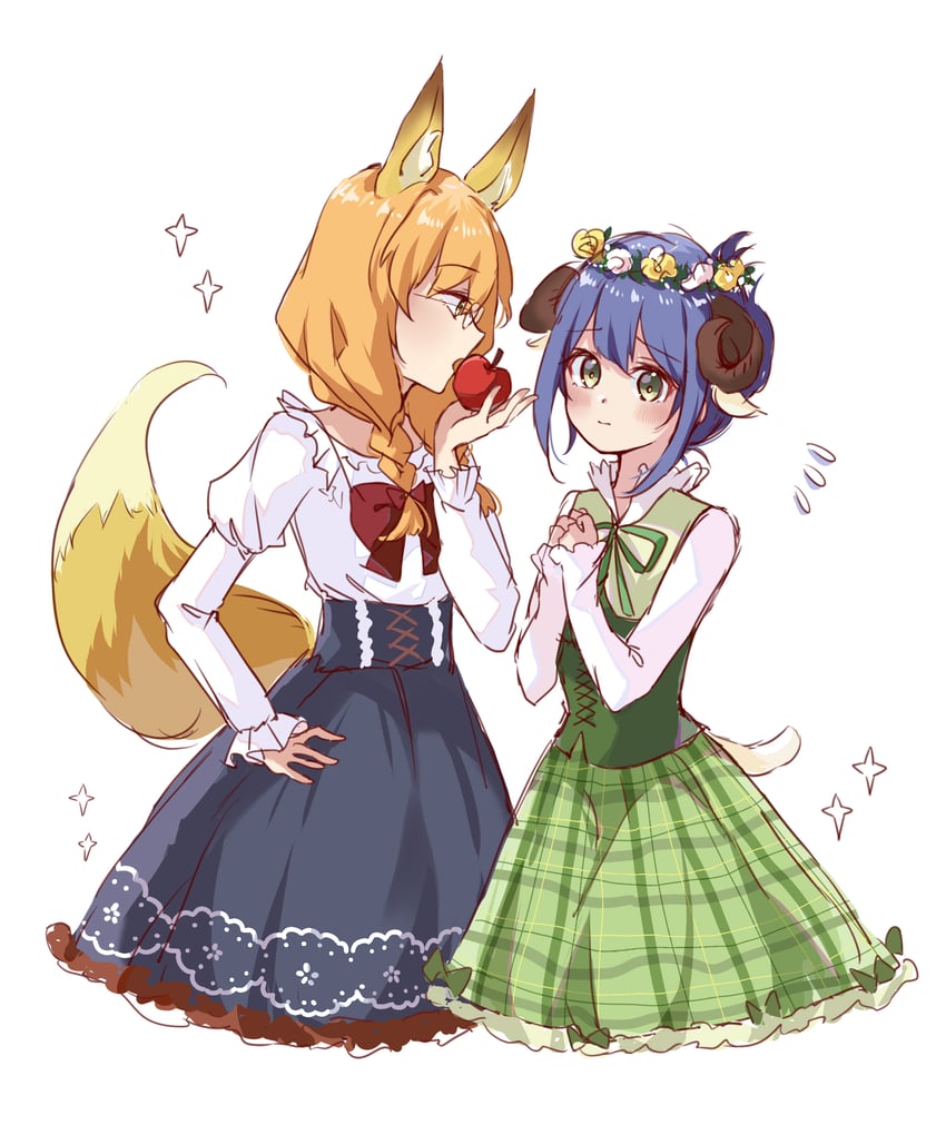 chibana sumika and mamiya kanoko (watashi no yuri wa oshigoto desu!) drawn by morizu929