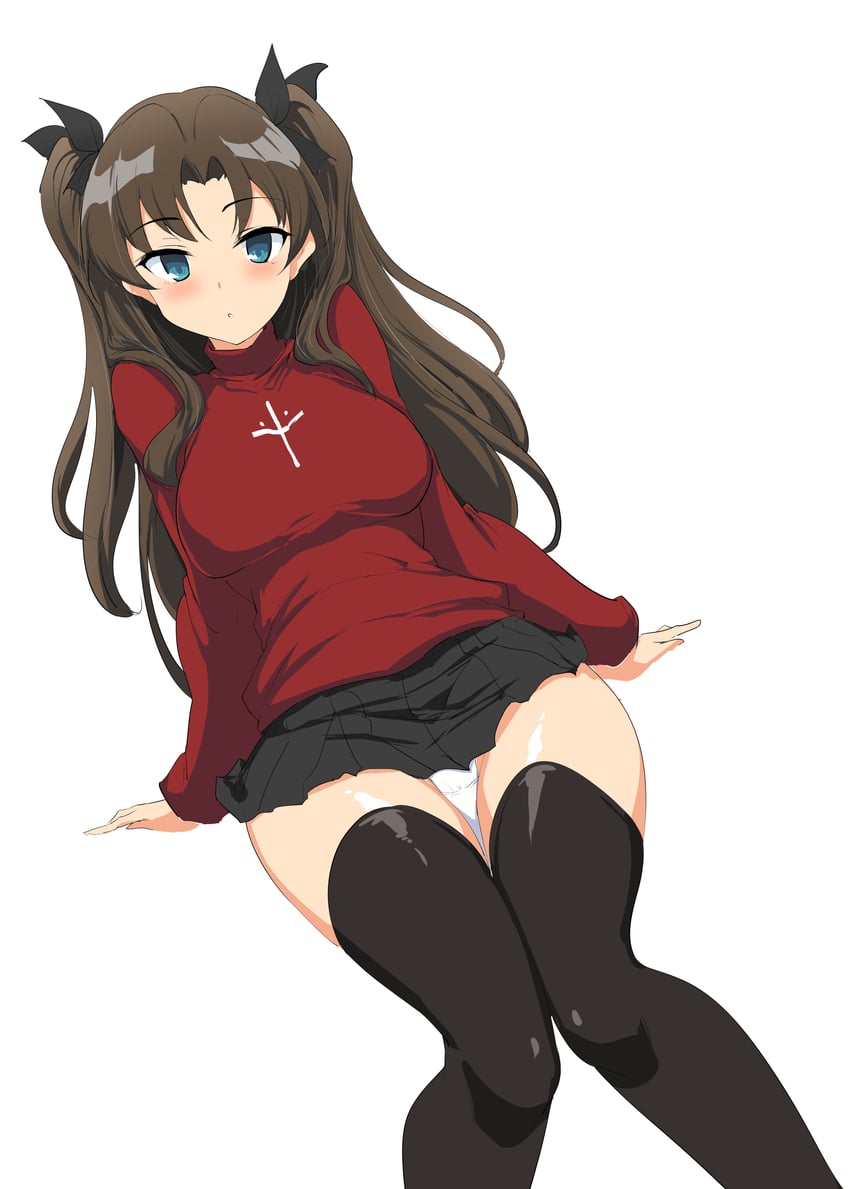tohsaka rin (fate and 1 more) drawn by momio