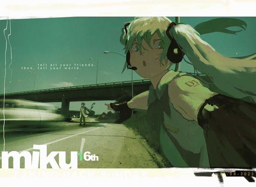hatsune miku and kaito (vocaloid and 2 more) drawn by ippotsk