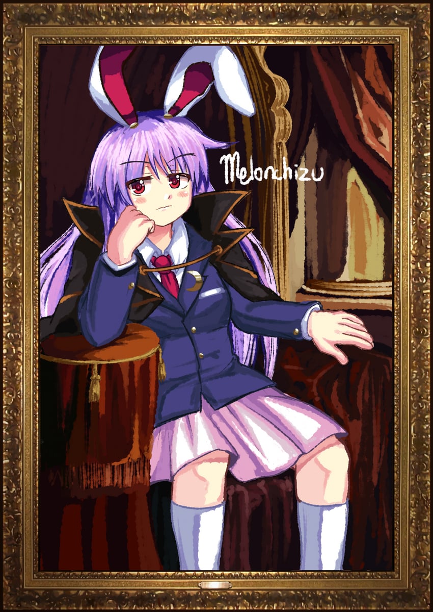 reisen udongein inaba and ushiromiya battler (touhou and 1 more) drawn by soldierburger