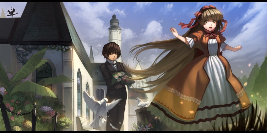 victorica de blois and kujou kazuya (gosick) drawn by yykuaixian