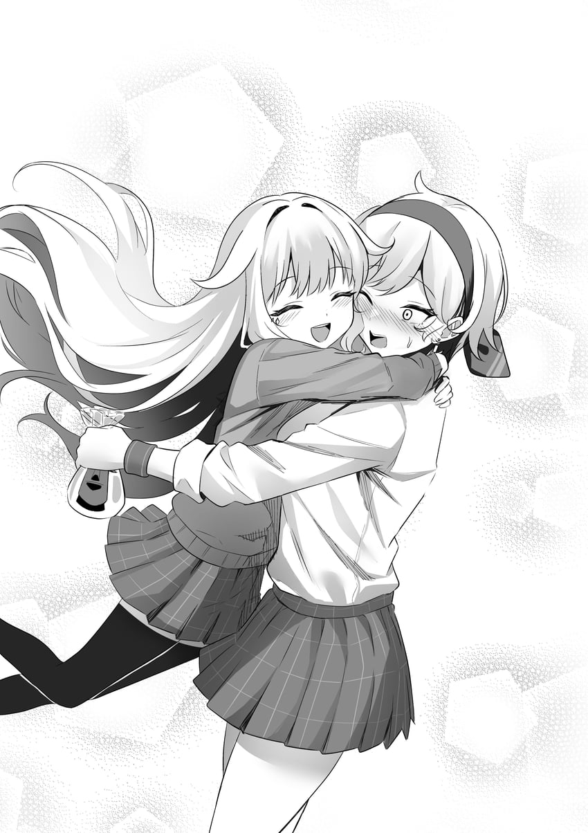 koseki bijou and kaela kovalskia (hololive and 2 more) drawn by raikkonen