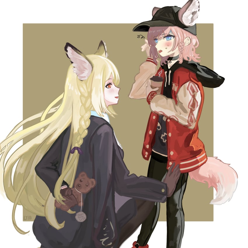 sussurro and vulpisfoglia (arknights) drawn by lyib
