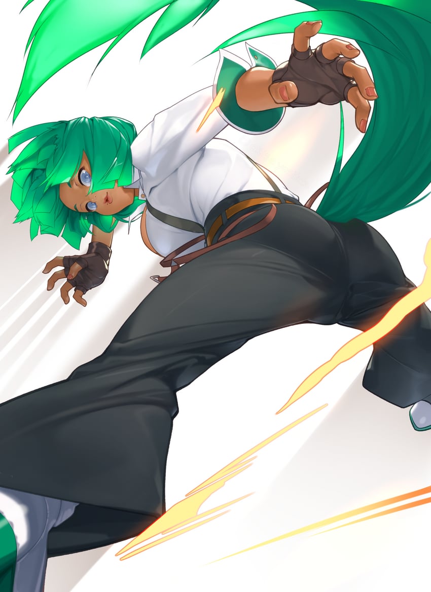 giovanna (guilty gear and 1 more) drawn by akisa_yositake