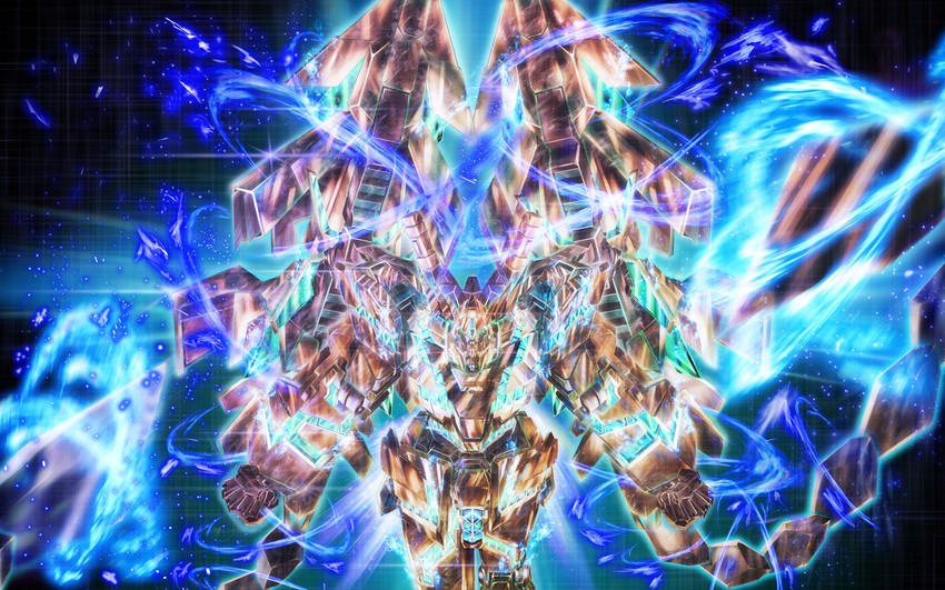 unicorn gundam phenex (gundam and 1 more) drawn by uungunover