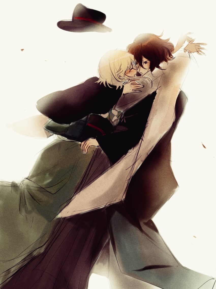 enraku tsubakura and houlen yabusame (len'en) drawn by mxx33