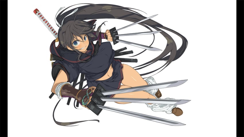 homura (senran kagura and 1 more) drawn by yaegashi_nan