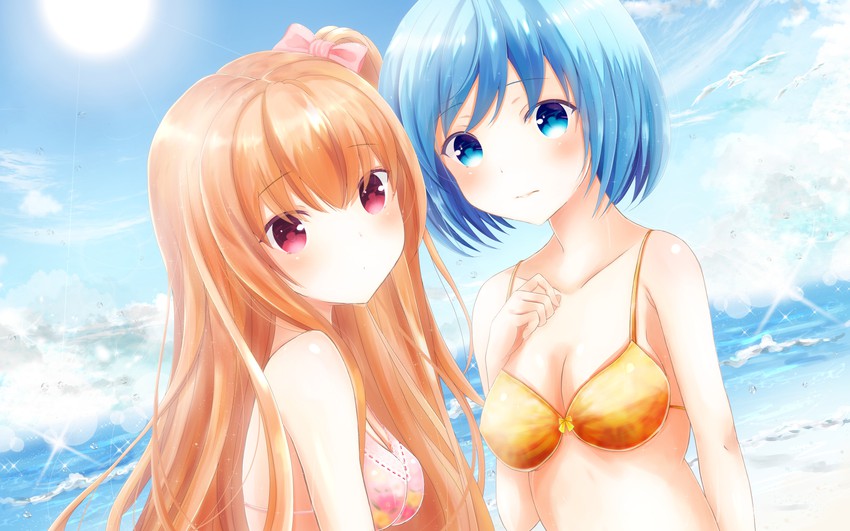 asahina momoko and hazuki yuzuko (girlfriend) drawn by masa_(mirage77)