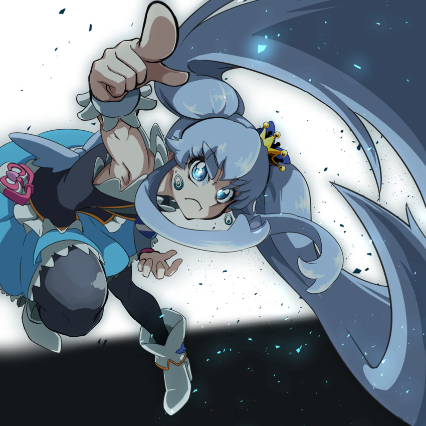 shirayuki hime and cure princess (precure and 1 more) drawn by jersey_68