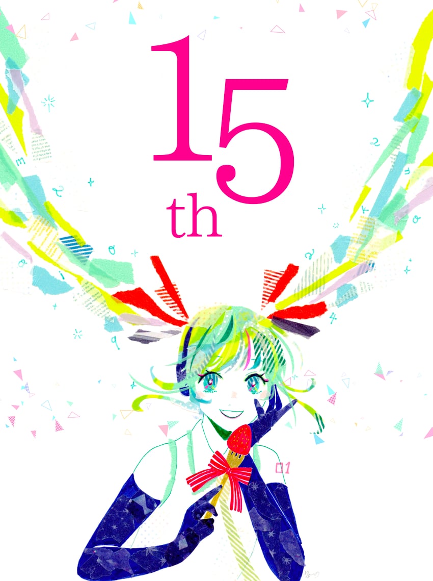 hatsune miku (vocaloid) drawn by ryono